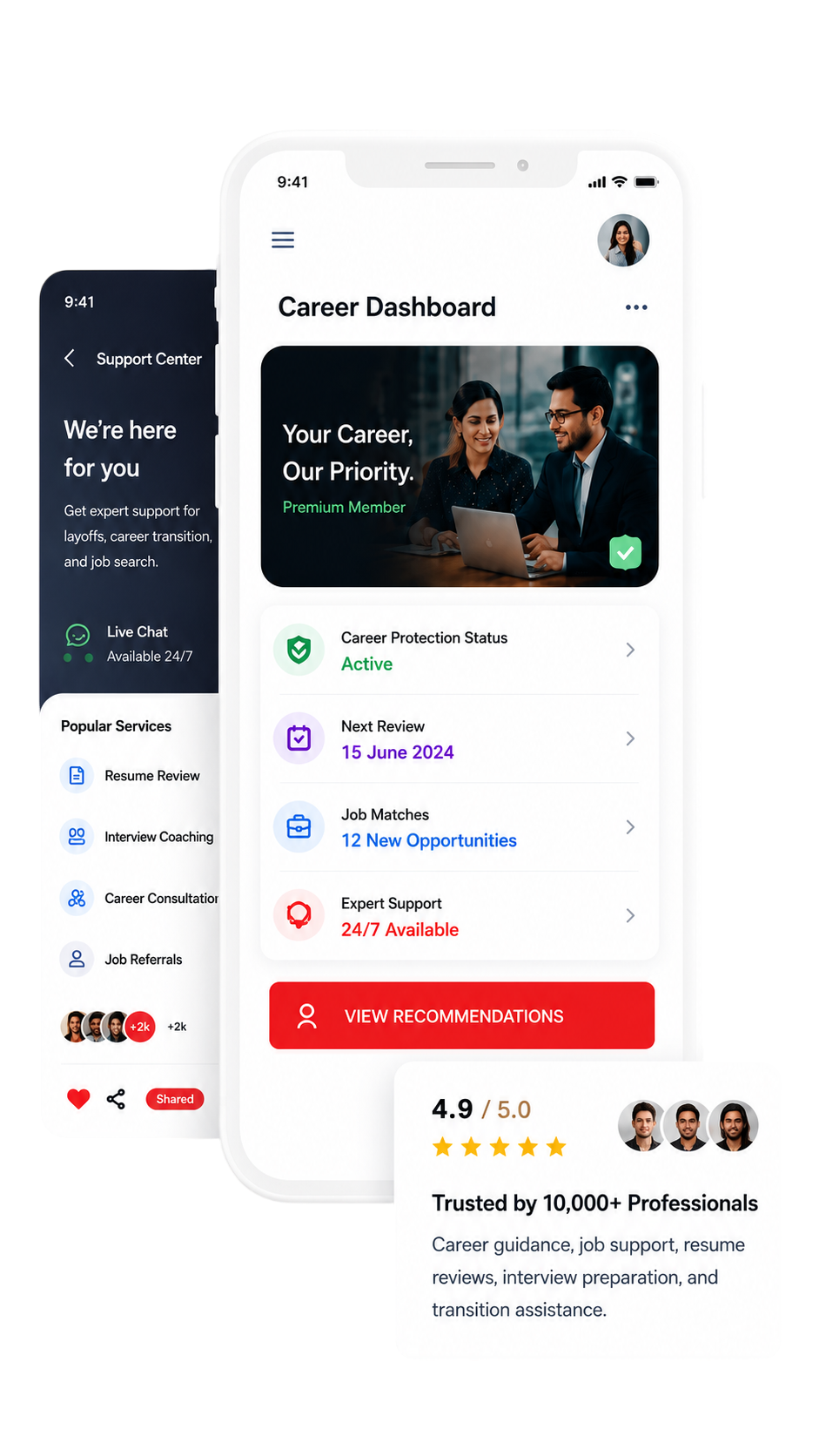 Main Application Mockup